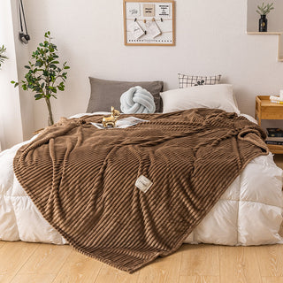 Buy coffee Single layer blanket milk fleece blanket