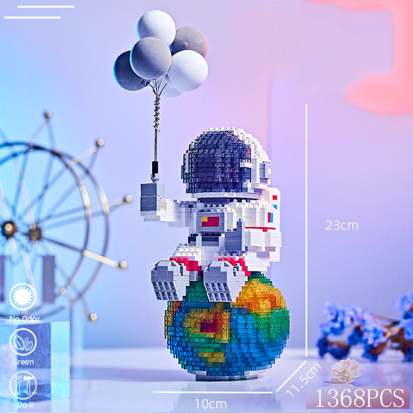 Mini Micro Rocket Building Blocks Space Moon Satellite Astronaut Diamond Bricks Constructor Toys For Children Gifts