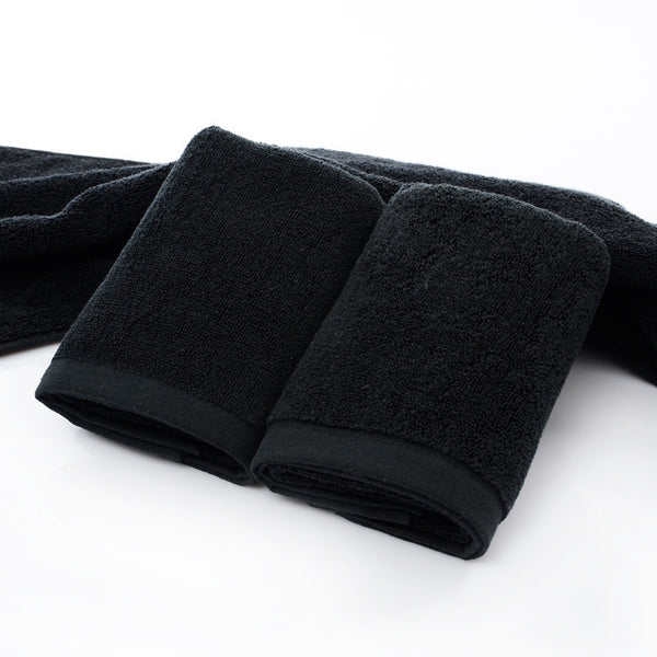 Black Cotton Towels