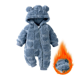 Buy blue Infant Autumn And Winter Clothes Jumpsuit