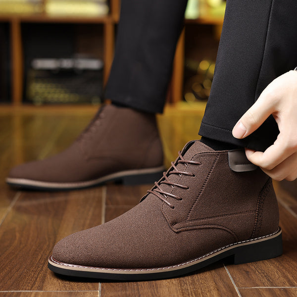 Men's High-top Leather Shoes