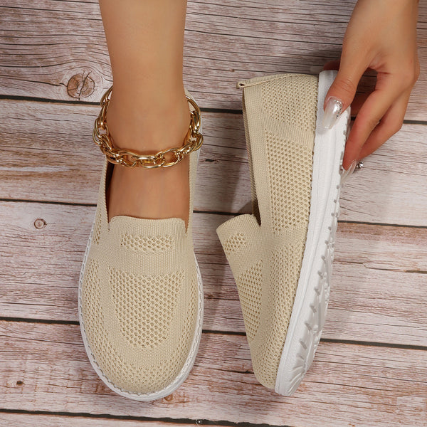 Women's Mesh Breathable Slip On Lazy Shoes