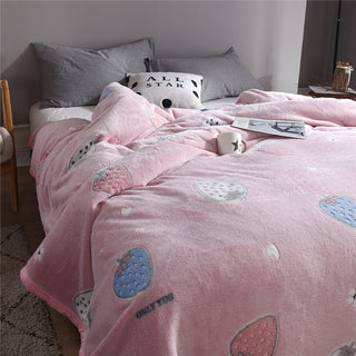 Buy pink Snowflake summer blanket