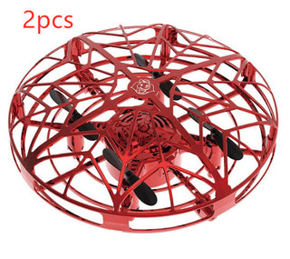 Buy red2pcs Flying Helicopter Mini Drone UFO RC Drone Infraed Induction