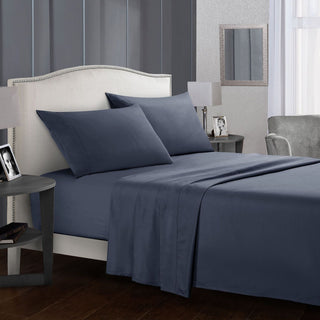 Buy dark-grey Four-piece bed sheet set