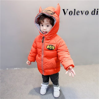 Buy orange Baby boy baby padded jacket western style