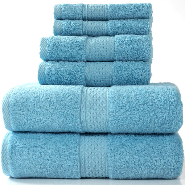 6 Pieces Cotton Towel Set