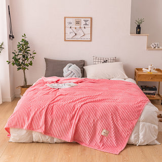 Buy pink Single layer blanket milk fleece blanket