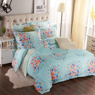 Buy h Four-piece set of printed thickened brushed sheets