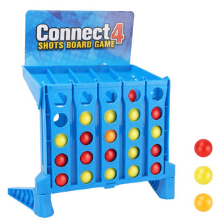 Buy blue Educational 4 Connect Ball Plaything Parent-Child Interaction Connect 4 Shots Bouncing Ball Connect Toy