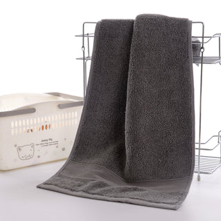 Buy dark-grey Cotton Absorbent Towel