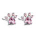 Pink sliver earring