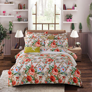 Buy b Four-piece set of printed thickened brushed sheets