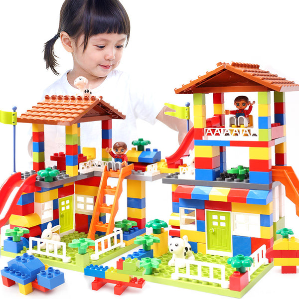 Puzzle building blocks assembly