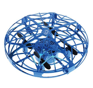 Buy blue Flying Helicopter Mini Drone UFO RC Drone Infraed Induction