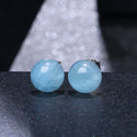 Women's Natural Aquamarine Matching Ear Studs