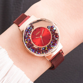 Buy red New Brand Magnetic Women Watch