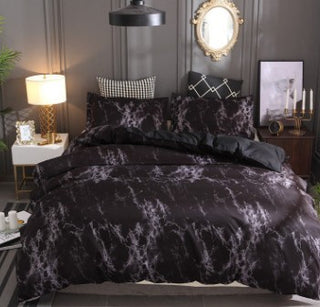 Buy black Pillowcase home textile bedding four-piece marble