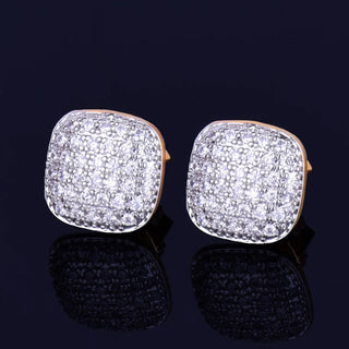 Buy two-tone High-end Fashion Earrings Simple Female Accessories