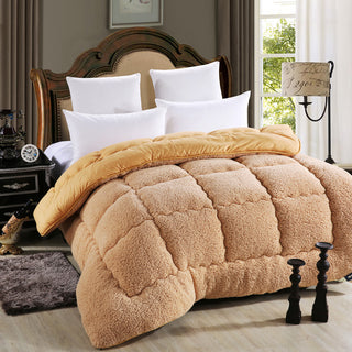 Buy camel Australian lamb wool winter quilt thickened warm quilt