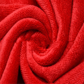 Buy red Usine en gros logo personnalisé 420g microfibre 30 * 70 épaissi absorbant lavage de voiture essuyer la serviette de voiture