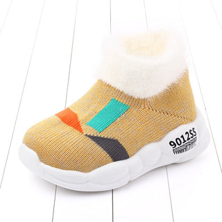 Buy yellow Flying knit girls sneakers