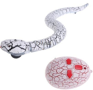 Buy white Novelty Remote Control Snake Rattlesnake Animal Trick Terrifying Mischief Toy