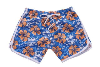 Buy yellow-flower Men&#39;s short beach pants casual shorts loose and comfortable