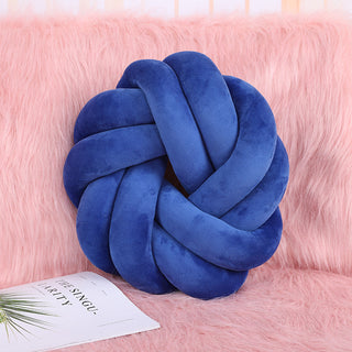 Buy blue Knotted pillow