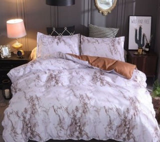 Buy brown Pillowcase home textile bedding four-piece marble