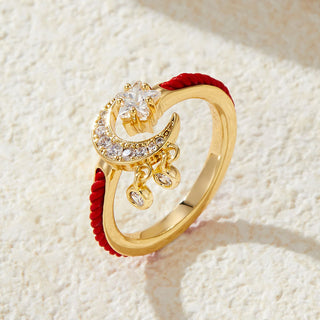 Buy r16066m053 Female Star Moon Opening Ring Design Fashion