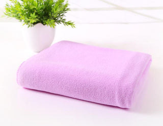 Buy light-purple Nano Superfine Fiber Absorbent Towel Bath Towel