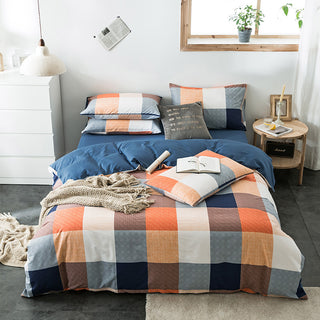 Buy 5-style Check cotton bedding