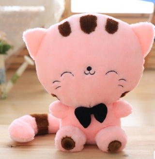 Buy pink-smile 45cm Cute New style cat plush toys stuffed animals colorful big face cat doll kids pillow baby cushion pink/blue