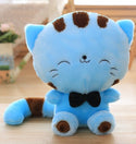 45cm Cute New style cat plush toys stuffed animals colorful big face cat doll kids pillow baby cushion pink/blue