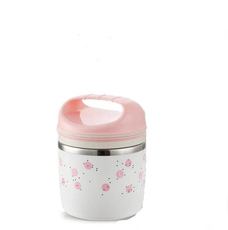 Buy pink-with-handle Amazing Compartment Lunch Box