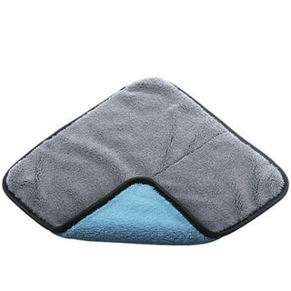 Buy blue-grey Coral fleece car wipe