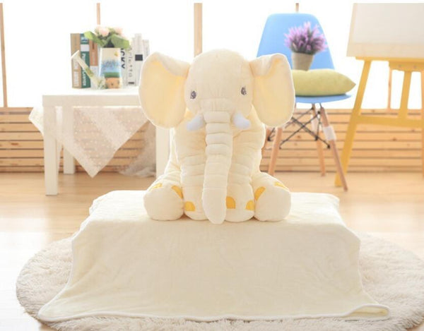 Children's Soothing Elephant Plush Toy Pillow