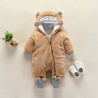 Buy brown Autumn and winter newborn climbing suit