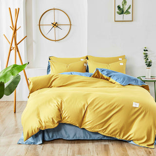 Buy turmeric-blue Home Textile Bedding set