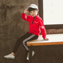 Boys'New Spring Garment in Two Kids' Leisure Sports Kids'Spring School Garments