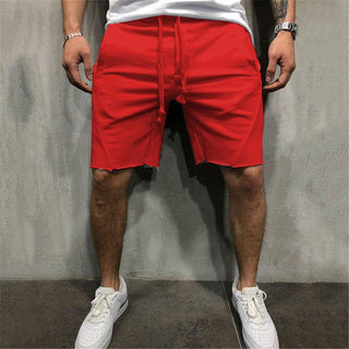 Buy orange-red Summer Mens Gym Sports Shorts