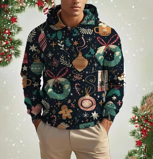 Christmas Men's Hoodie 3d Digital Printing