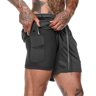 Buy black Beach Pants Casual Shorts Mesh Sports Pants