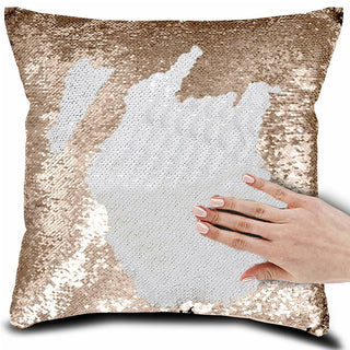 Buy rose-gold Magical Color Changing Pillow Case Decor Pillows Cover