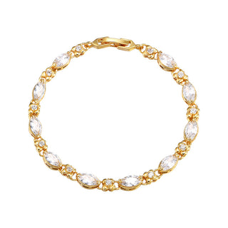 Buy white 24k gold plated bracelet