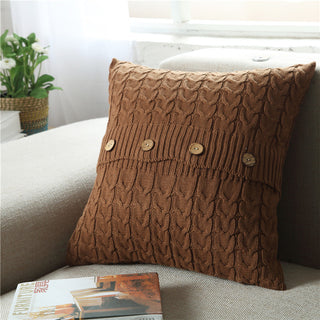 Buy brown Woven Sofa Creative Nordic Simplicity Pillowcase