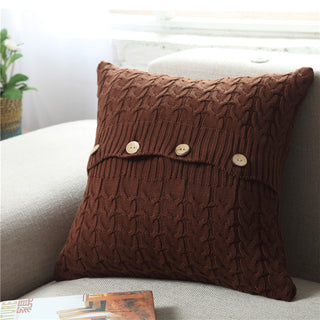 Buy coffee Woven Sofa Creative Nordic Simplicity Pillowcase