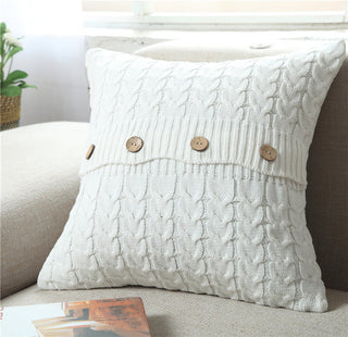 Buy white Woven Sofa Creative Nordic Simplicity Pillowcase