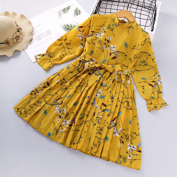 Explosive Kids Printed Long Sleeve Princess Dress